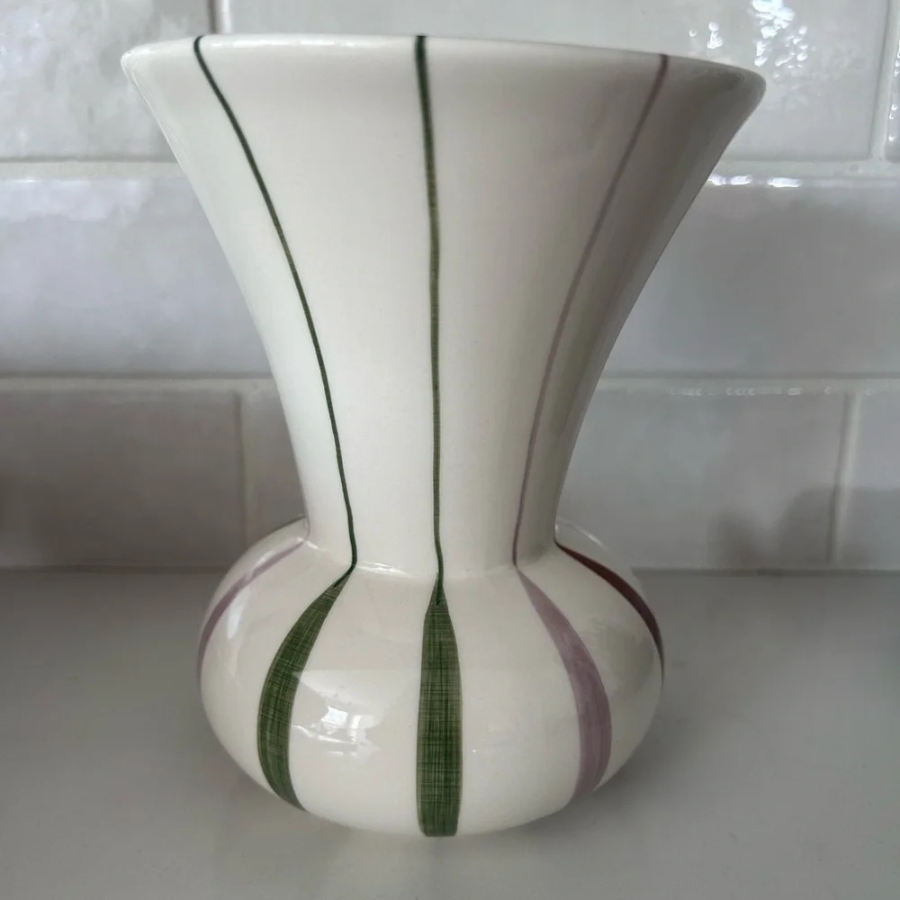 Kahler Signature Handpainted Vase Stoneware Designed by Meyer-Lavigne